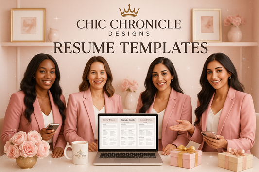 Professional Resume Templates - Chic Chronicle Designs